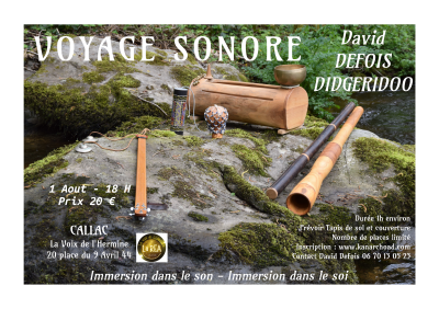 Voyage sonore au didgeridoo - David Defois