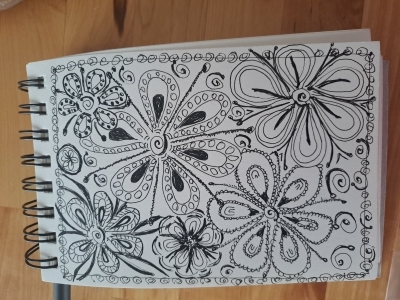 Séance de zentangle