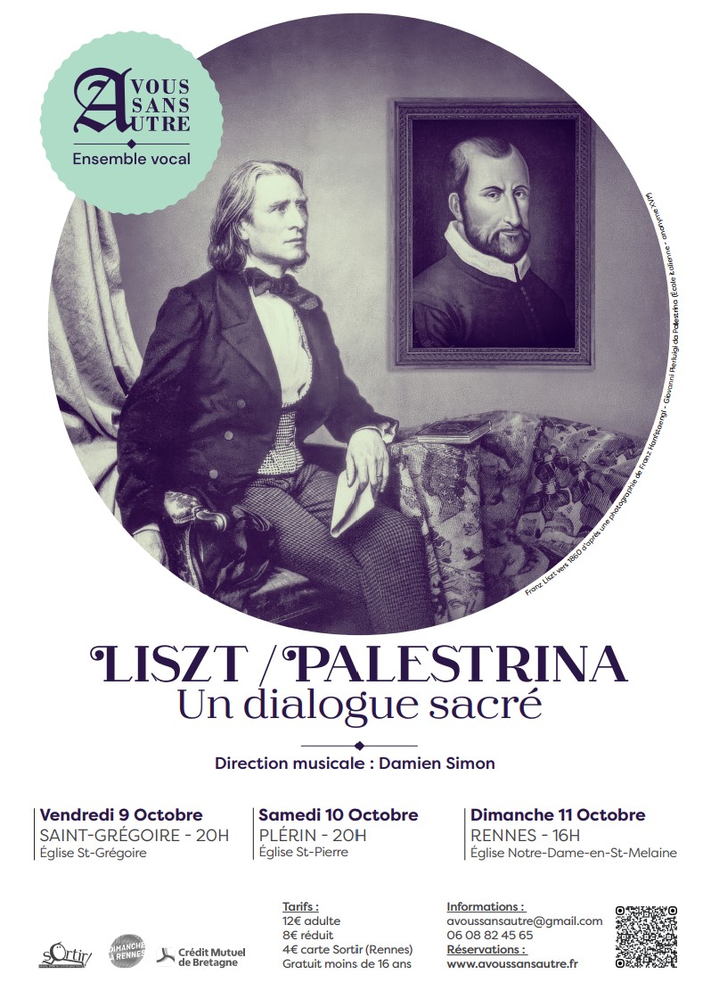 Ensemble Vocal A Vous Sans Autre • LISZT PALESTRINA Un dialogue sacré