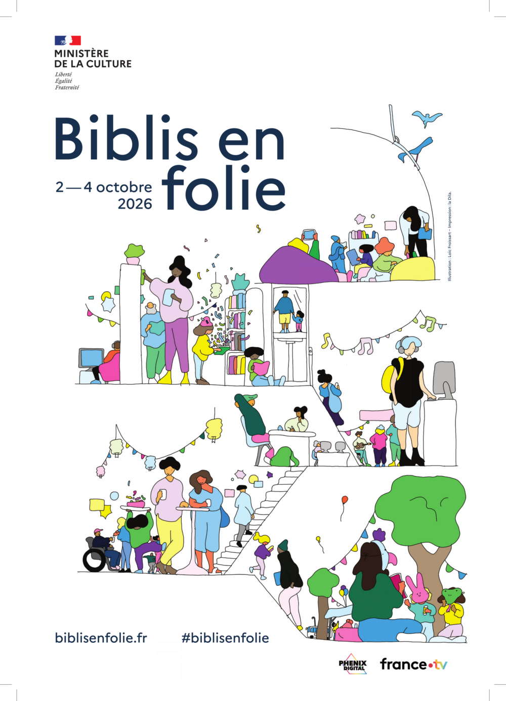 Compagnie Les Corbeaux Dynamites • Biblis en Folie : Fête de la Médiathèque