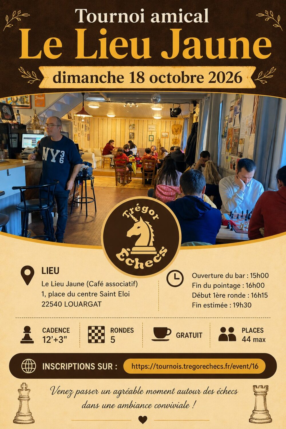 Tournoi d&rsquo;échecs amical avec Tregor Echecs